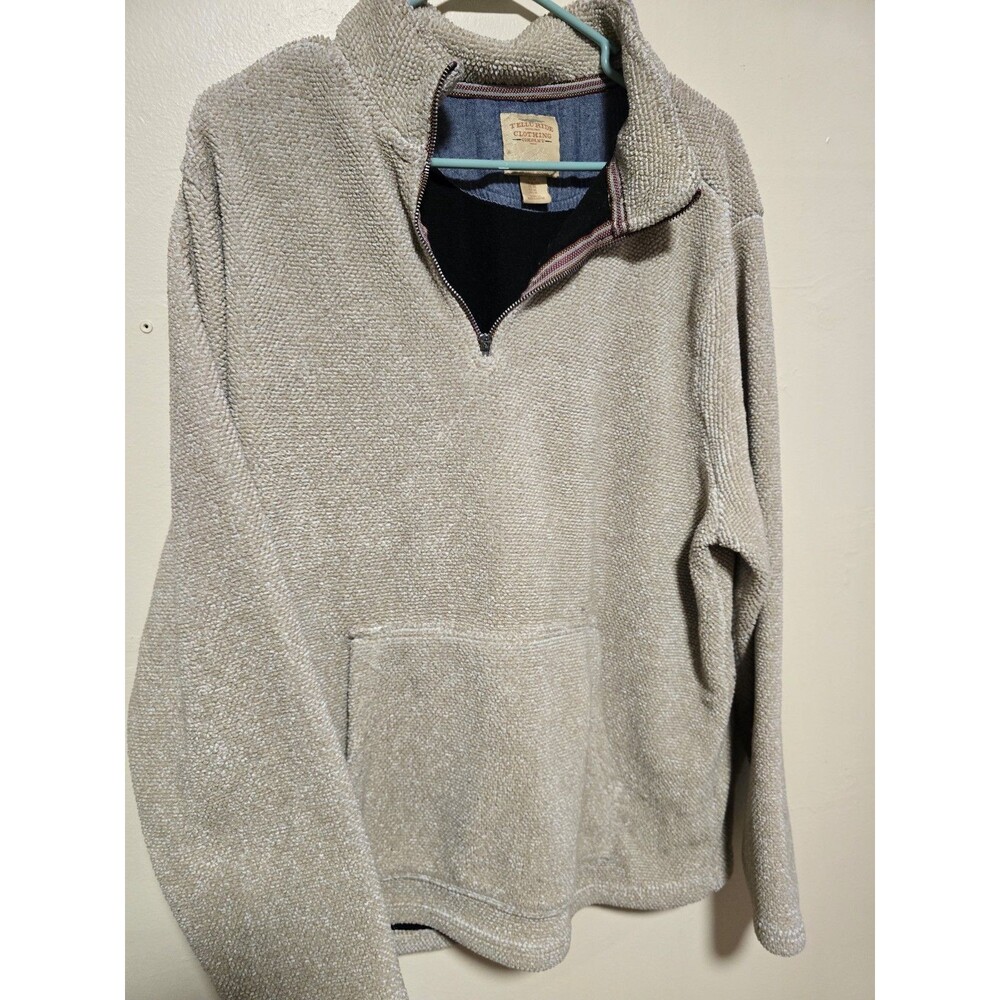 Telluride Clothing Company Men's Long Sleeve Pullover Quarter Zip Fleece Size XL